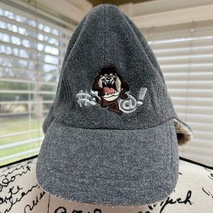 VINTAGE TAZ Tasmanian Devil Ear Flap Hat, WB Store (RARE!).